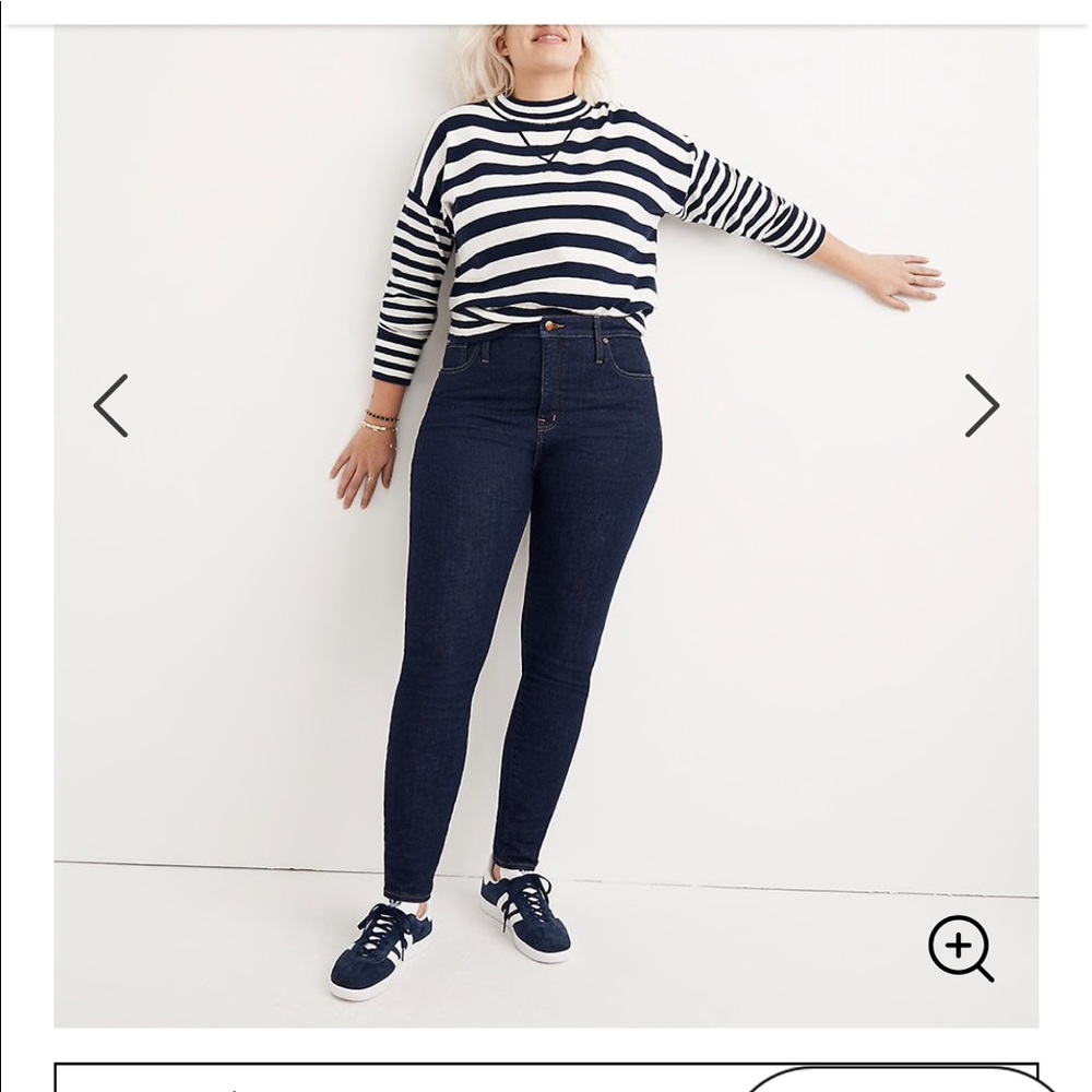 Madewell curvy high rise jeans Lucille wash